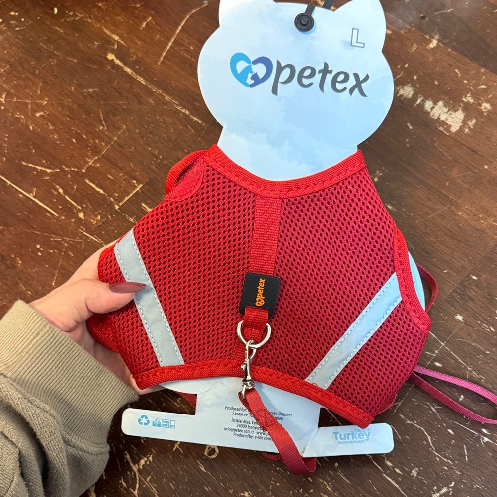 Red Mesh Cat/Small Dog Harness